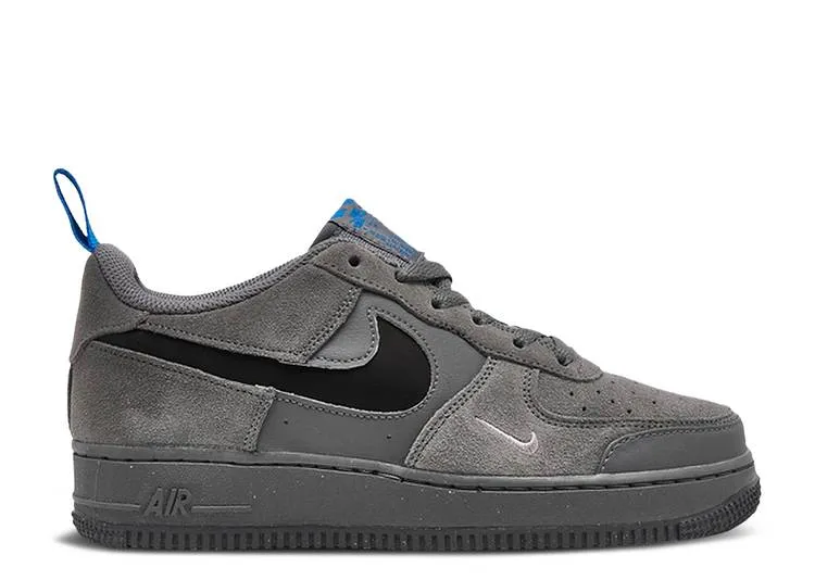 Nike AIR FORCE 1 LOW GS 'CUT OUT SWOOSH - SMOKE GRAY', gray