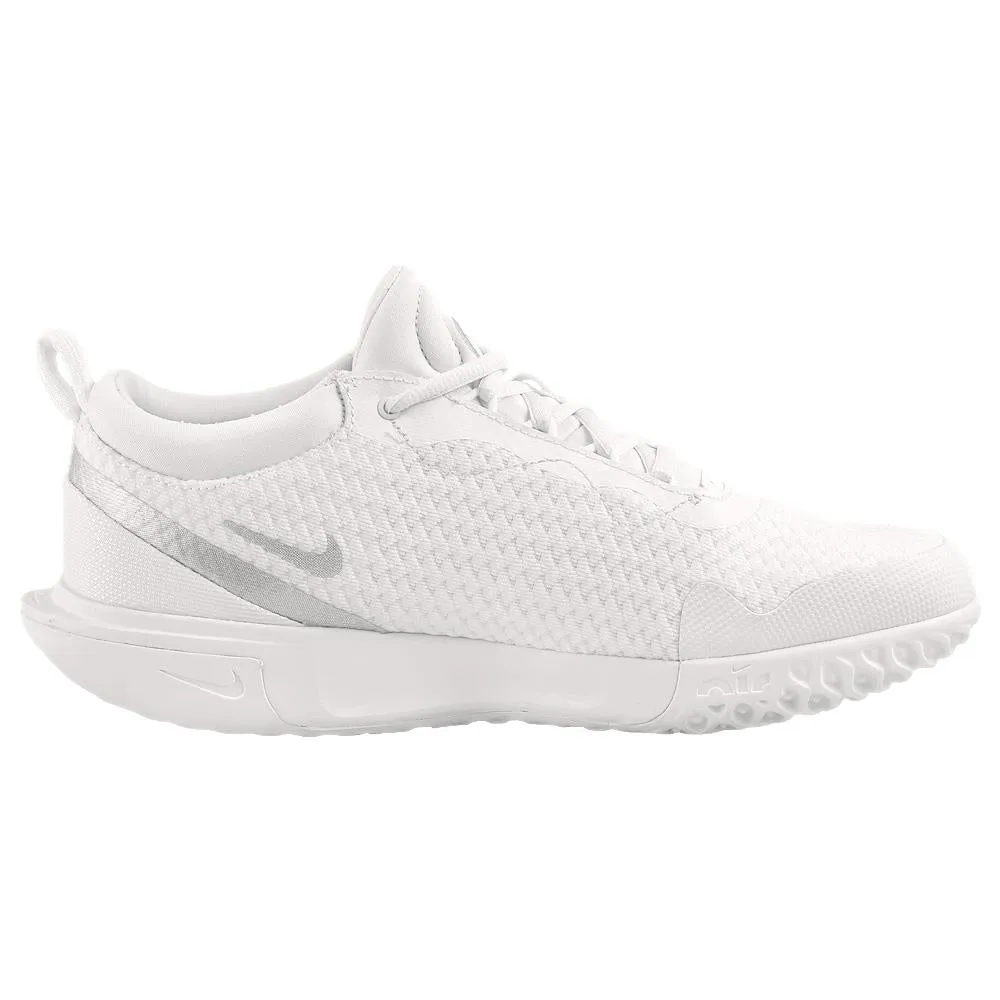 Nike Women's Court Zoom Pro - White/Metallic Silver