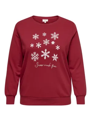 Only Carmakoma X-Mas Snowflake Sweatshirt