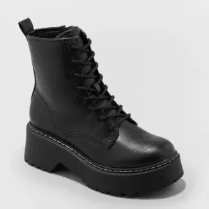 Open Box - Women's Zea Combat Boots - Wild Fable