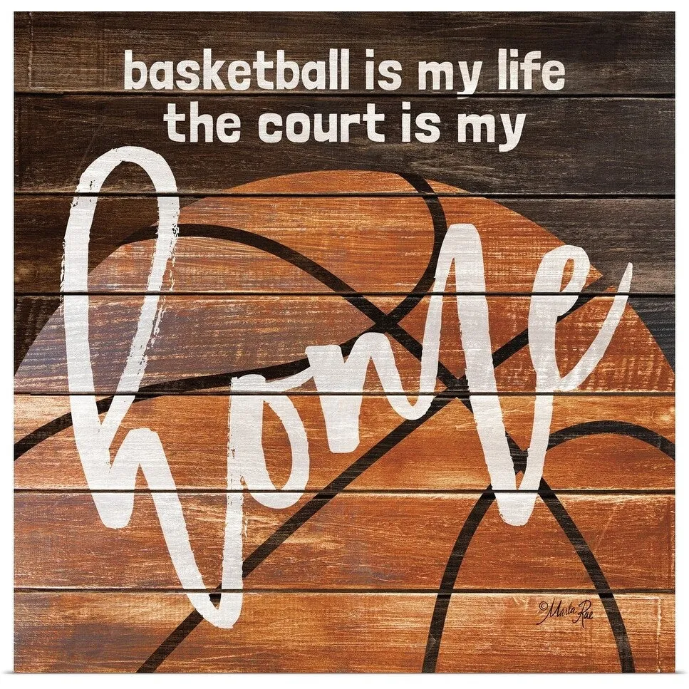 "Basketball Home" Poster Print