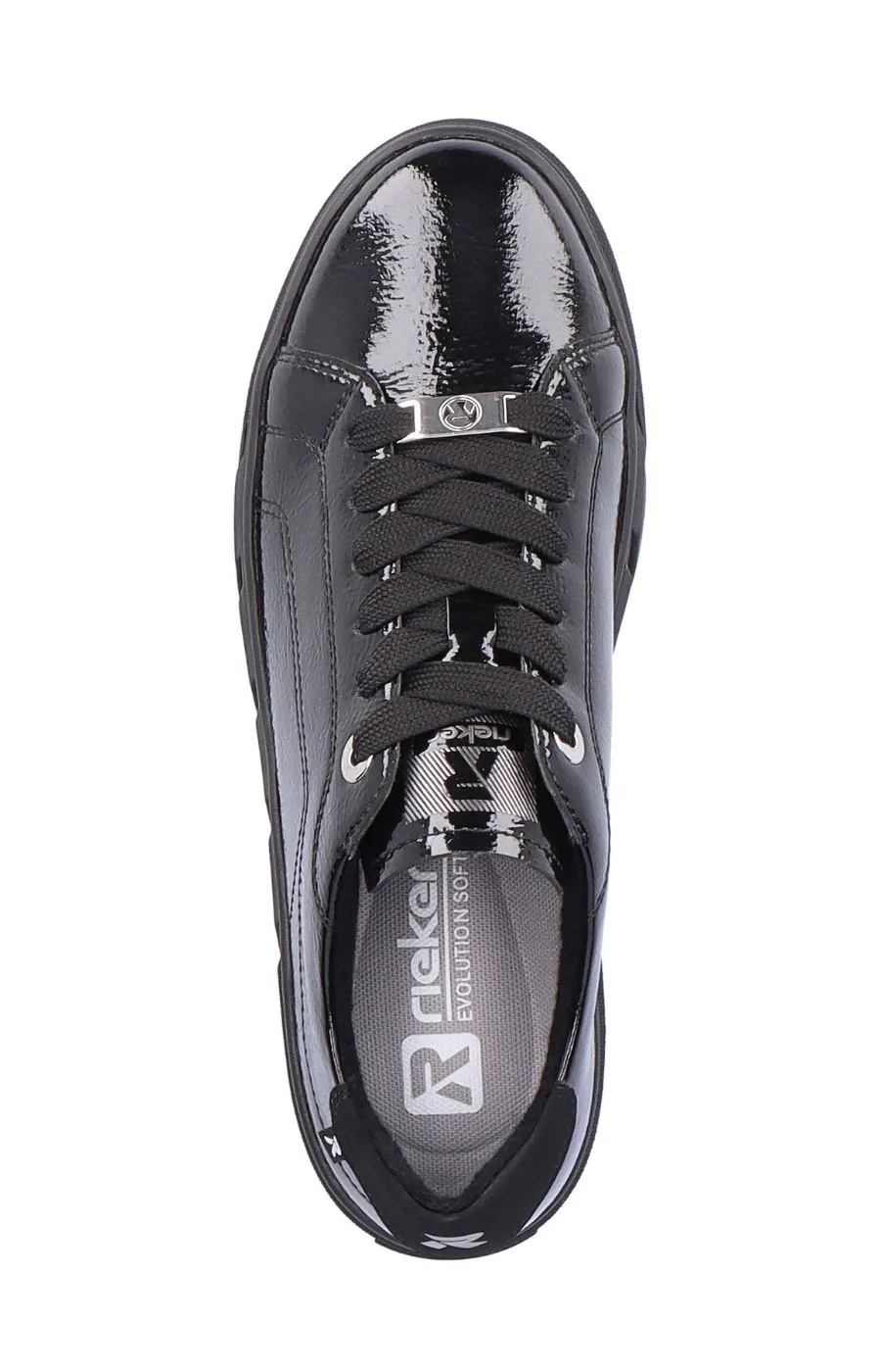 Rieker Low Top Trainers in Black