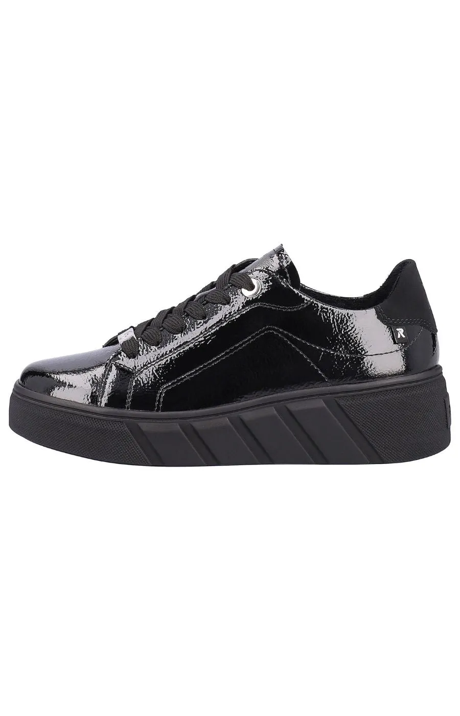 Rieker Low Top Trainers in Black