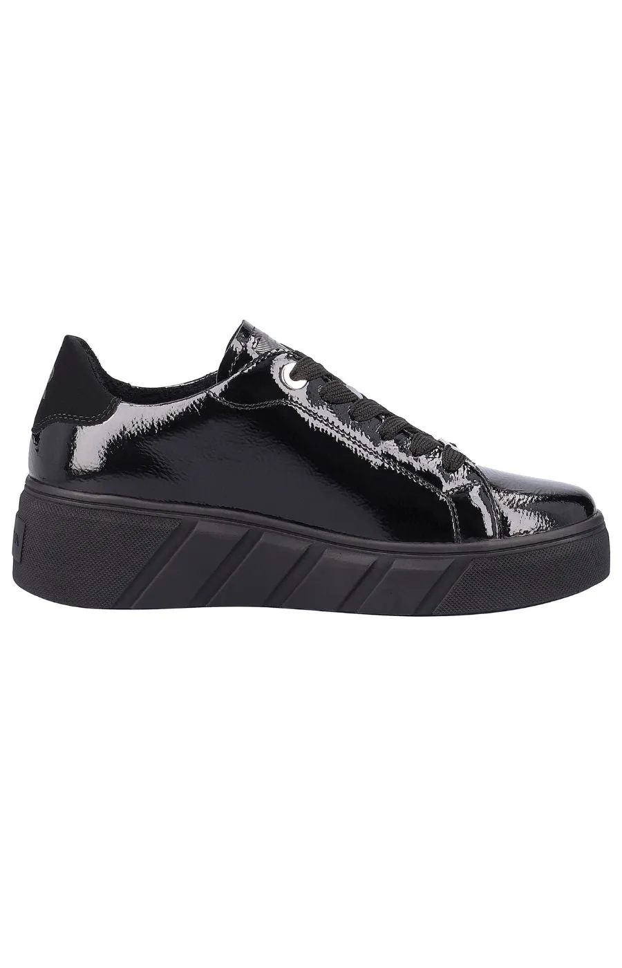 Rieker Low Top Trainers in Black