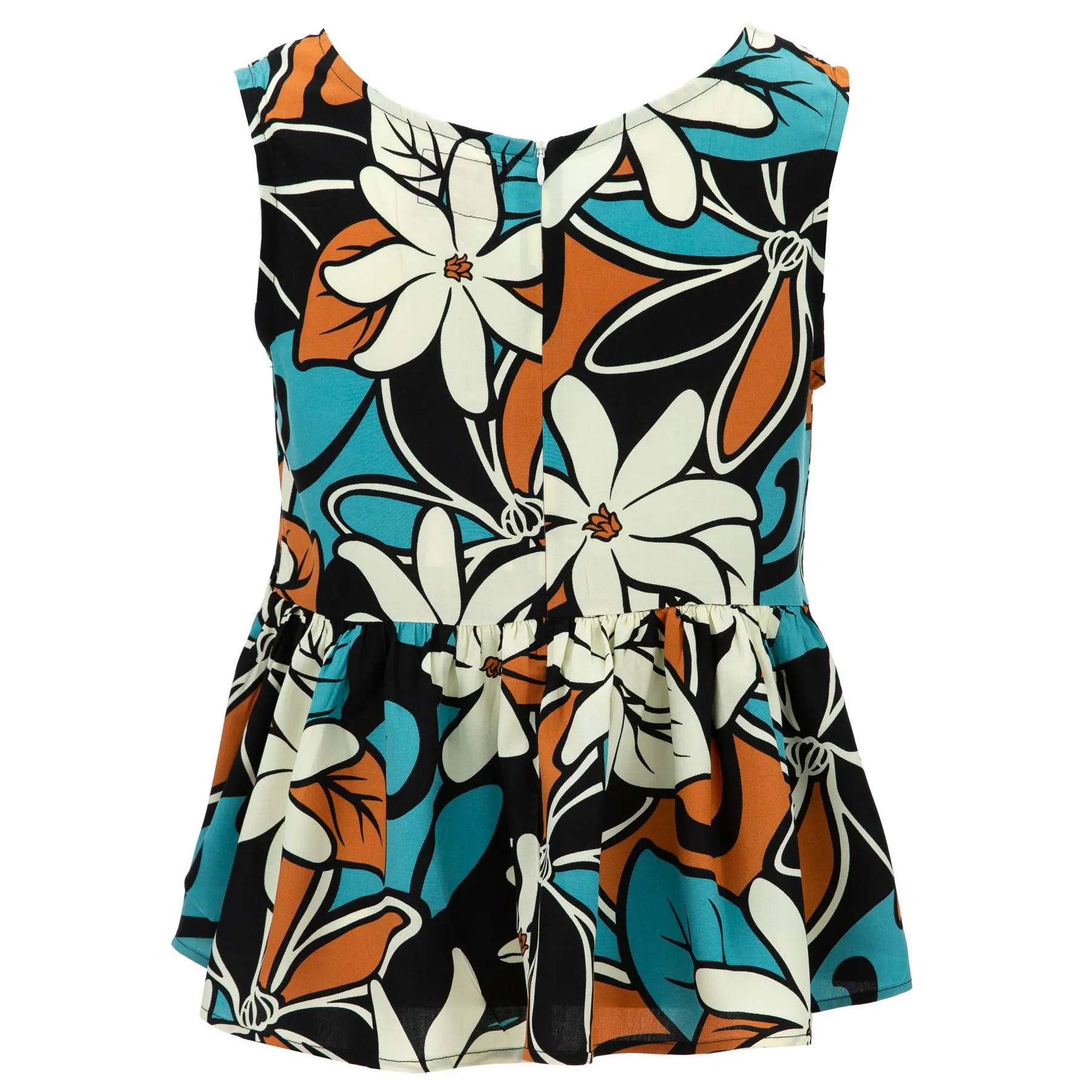 Ruched Box Top - Floral