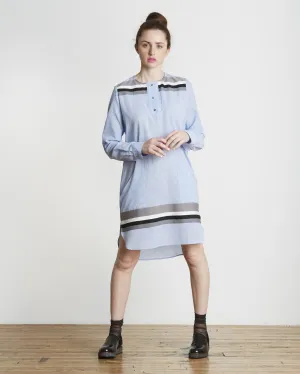 SUNO Striped Hem Tunic