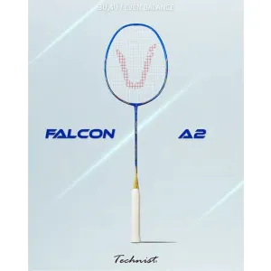 Technist Falcon A2 Unstrung Badminton Racket [Blue/Gold]