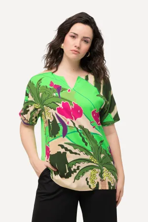 Ulla Popken Tropical Print Top