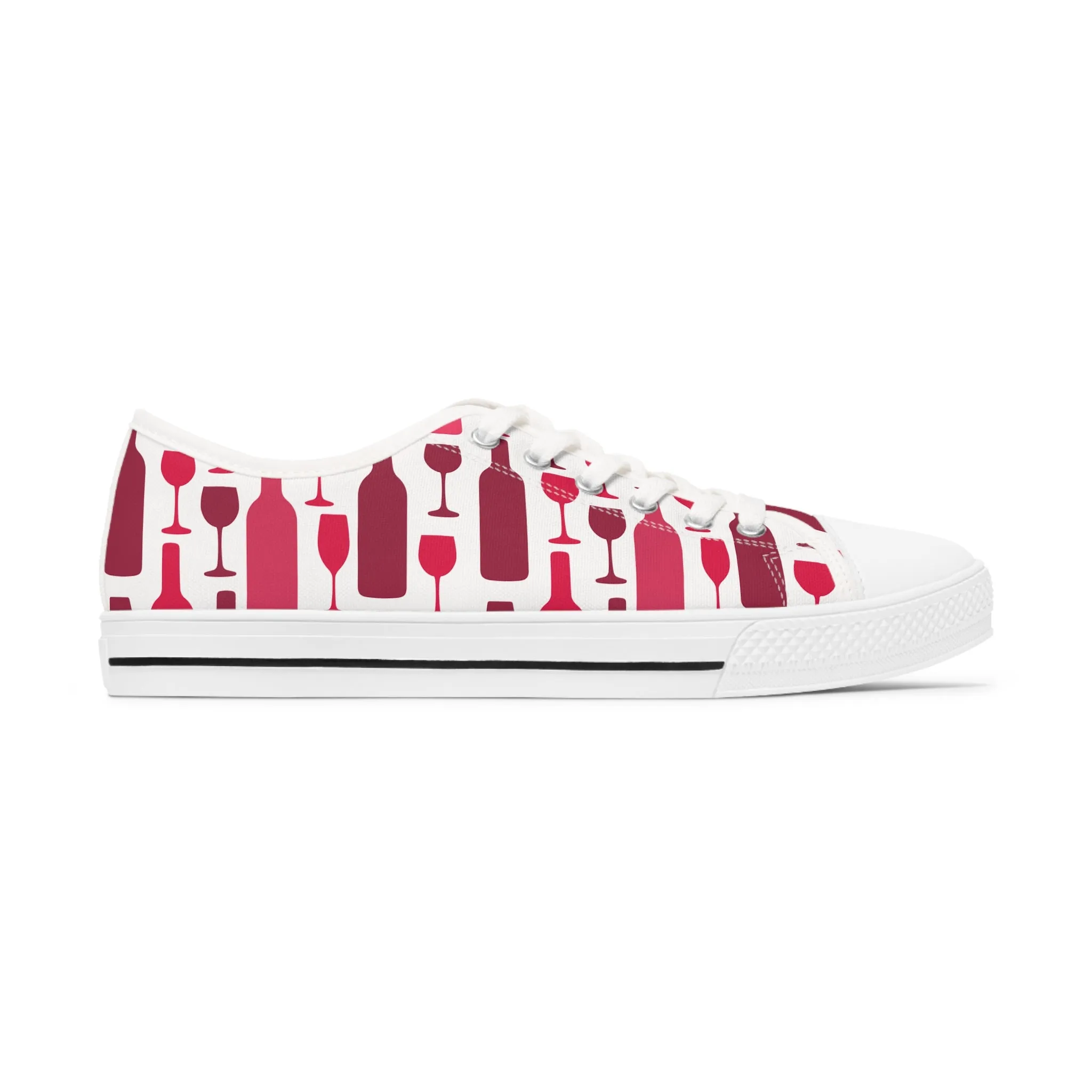 Wine Women's Low Top Sneakers