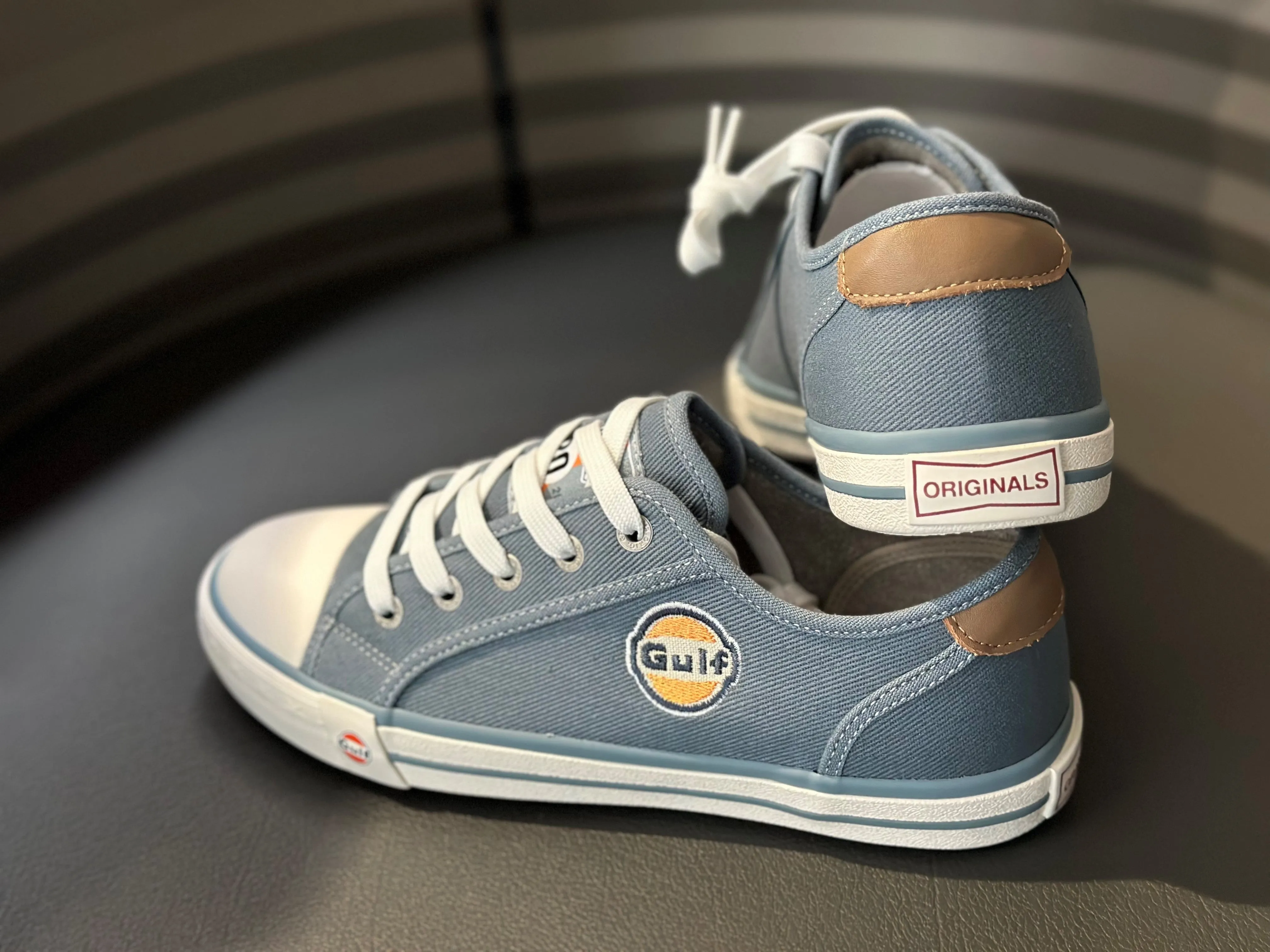 Women's Gulf Low-Top Canvas Sneakers in Denim Blue