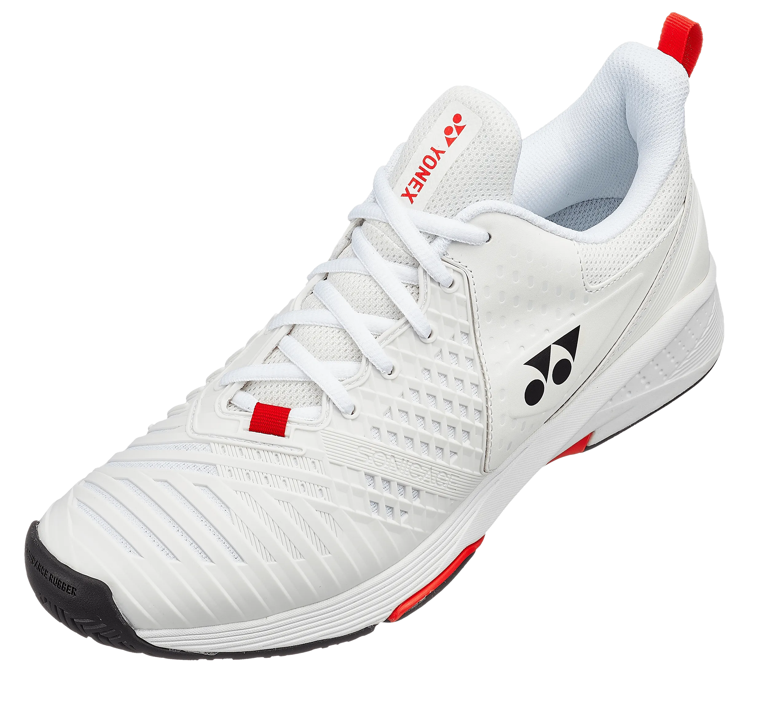 Yonex Power Cushion Sonicage 3 Men's Tennis All Court Shoe White-Red