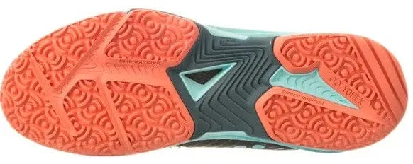 Yonex Power Cushion Sonicage 3 Unisex Tennis Clay Court Shoe Black/Sky Blue