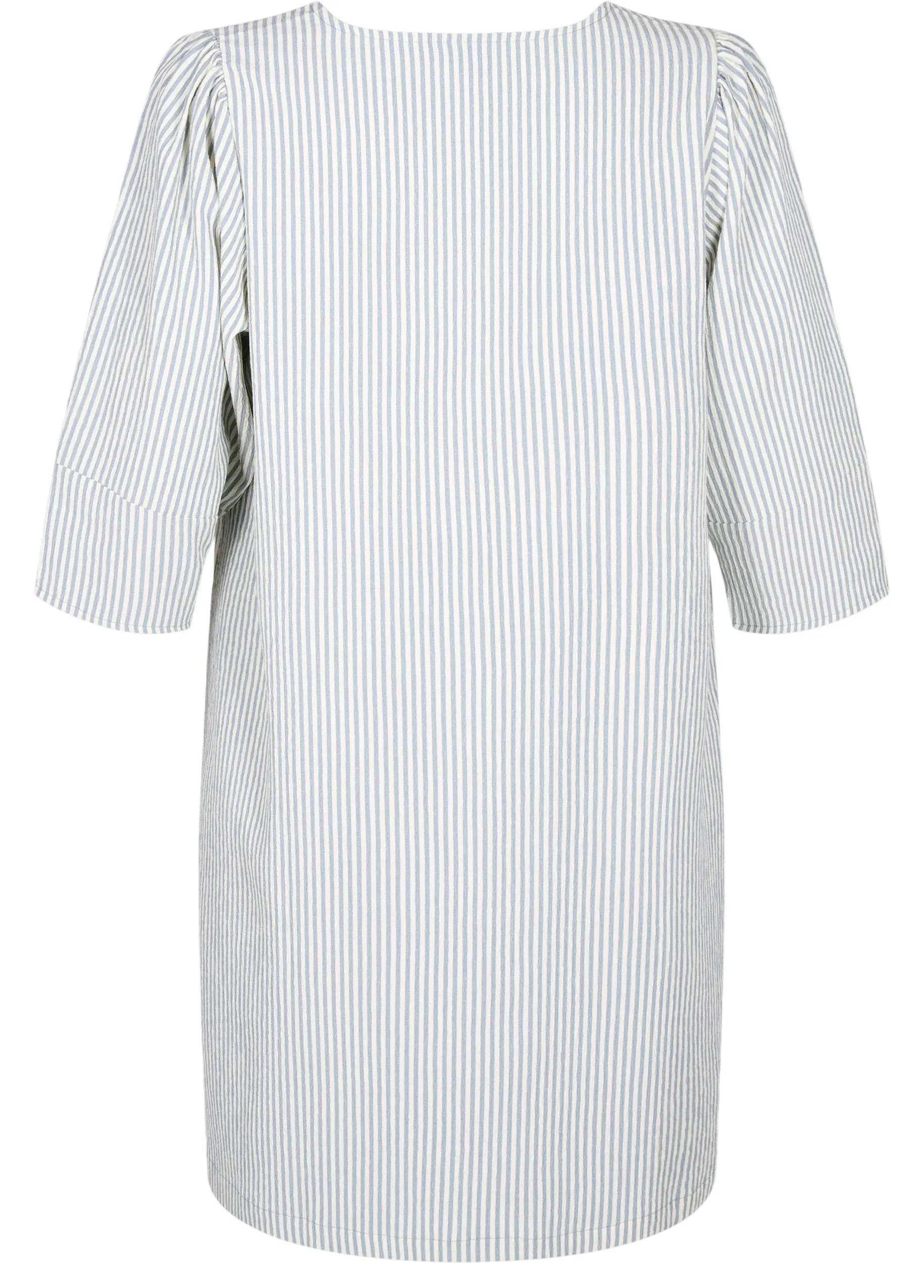 Zizzi Clea Dress in Blue Stripe